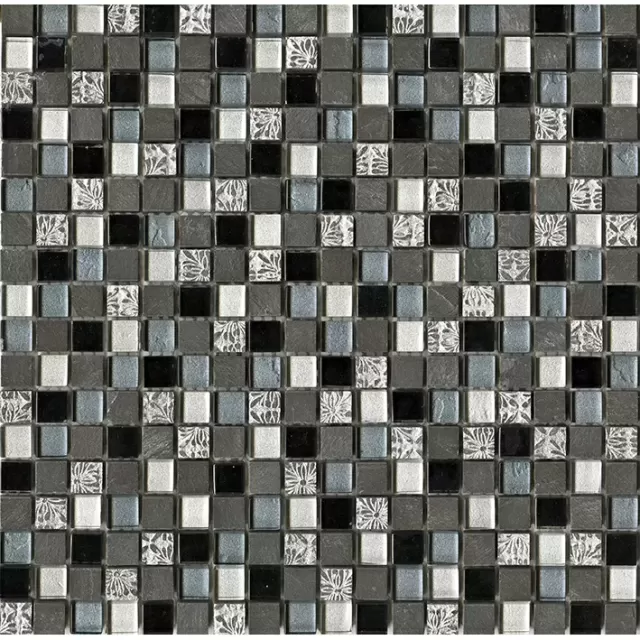 Мозаика Imperia Mix Silver BLUE BLACKS (чип 1.5) (29,8x29,8)