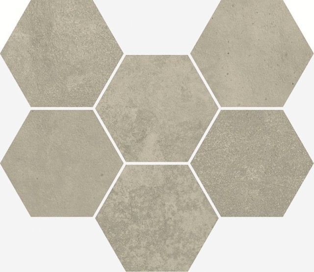 Мозаика Terraviva Floor Project GREIGE MOSAICO HEXAGON