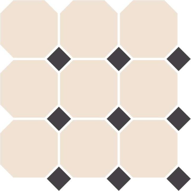 Мозаика Octagon Sheet OCT White DOT Black 4416OCT14 (30х30)