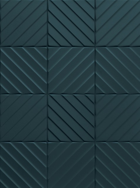 Керамогранит E065 4d Diagonal Deep Blue (20x20)