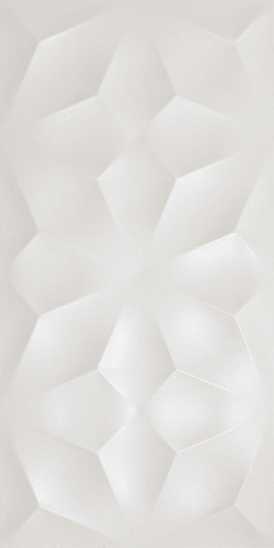 Керамическая плитка 3D Wall Diamond White Matt 40x80