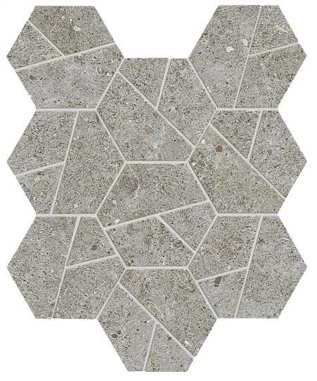 Мозаика Boost Stone Grey Mosaico Hex